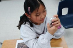 Yewon finding joy in making a connection between the text and her real life. 