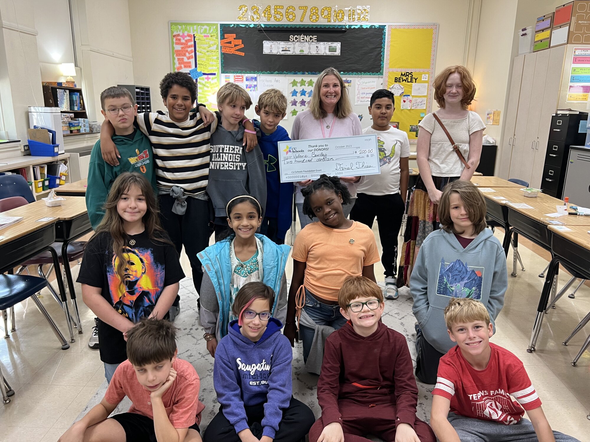 2024 Teacher Grants Banner Valerie Bewley Leal With Students 2000