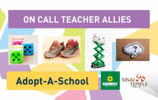 On Call Teacher Allies with pictures of possible requests if you sign up for this list