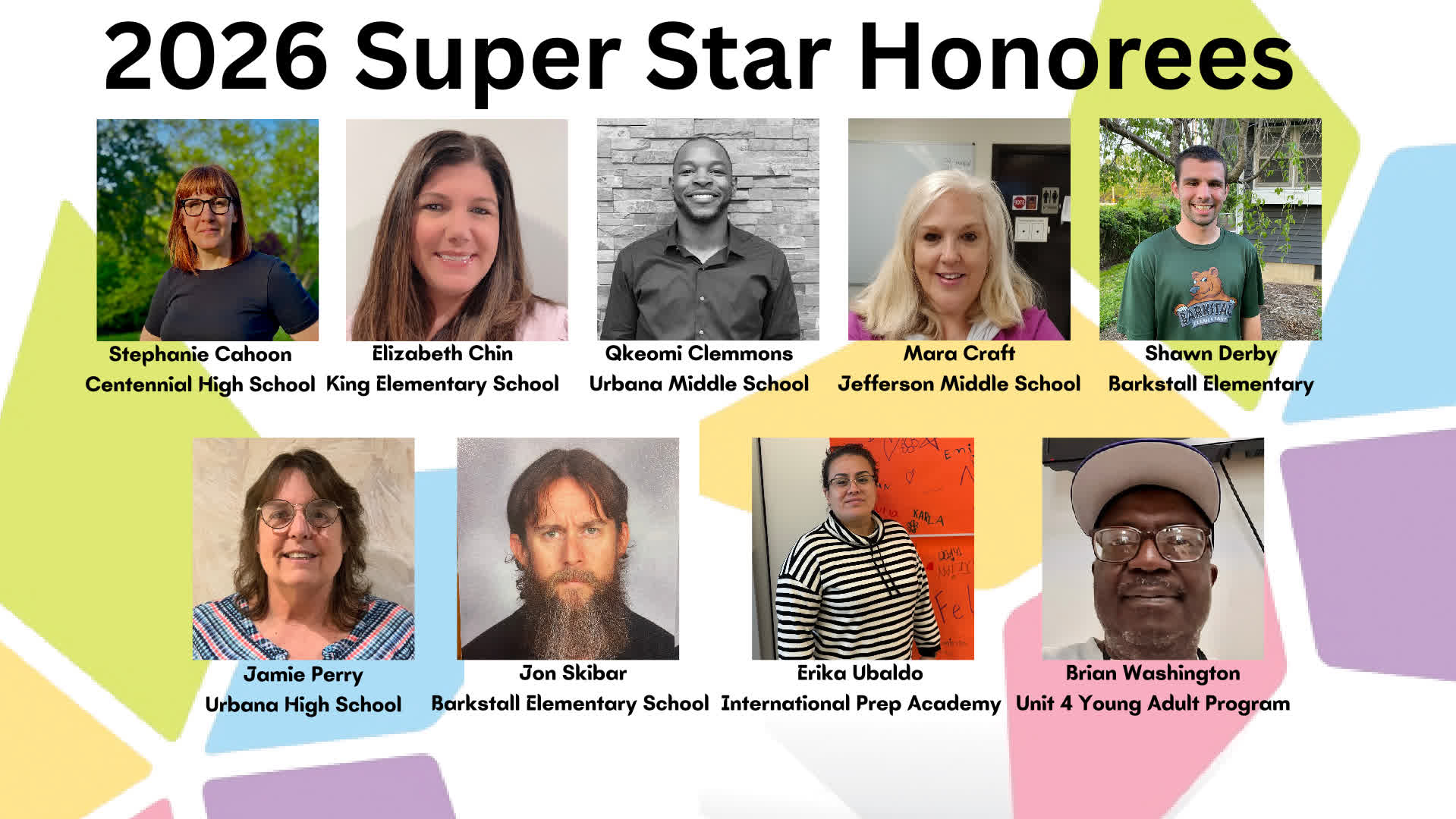 2026 Super Star Honorees